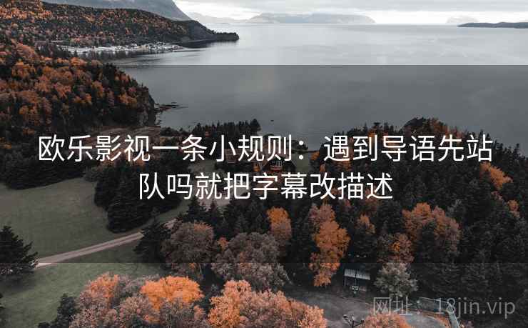 欧乐影视一条小规则：遇到导语先站队吗就把字幕改描述